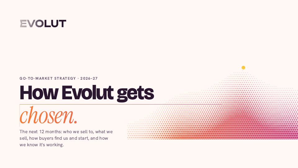 Cover of Evolut's Go-to-Market deck