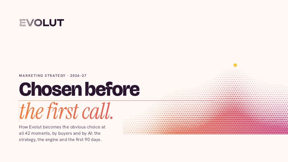 Cover of Evolut's Marketing Strategy deck
